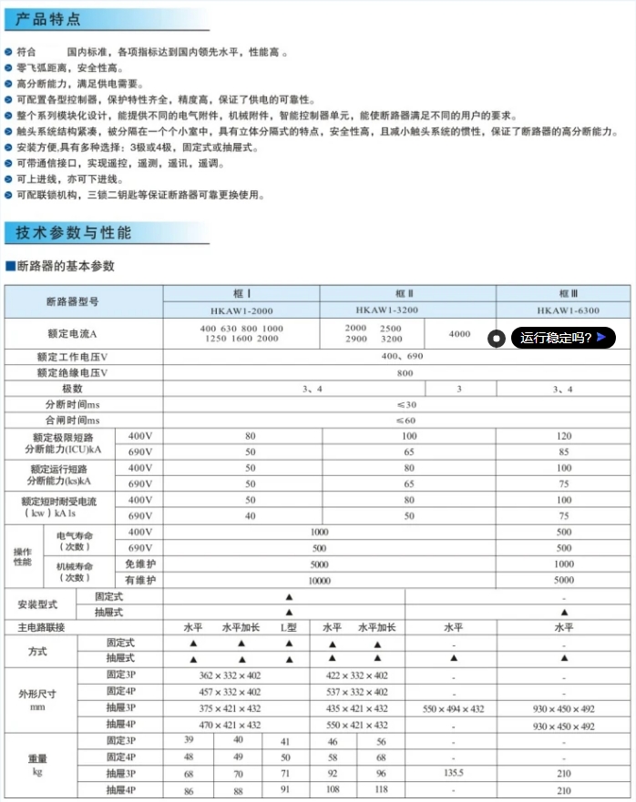 ݺ꿭Ϳܶ·HKAW1-1000 400A