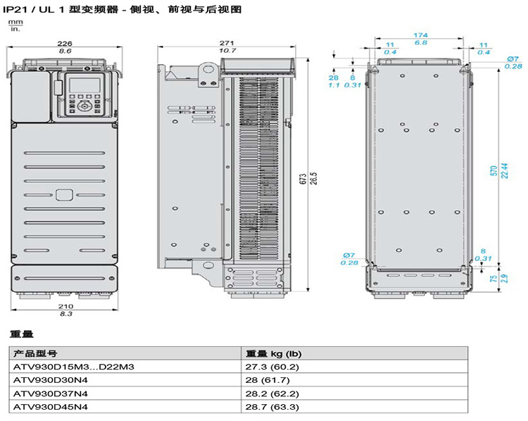 SCHNEIDER/ʩ͵µ ATV930ϵͨñƵ ATV930U15N4 1.5kW(380-480V)